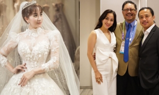 Khánh Thi sẽ mặc váy cưới nặng 20 kg trong hôn lễ với Phan Hiển