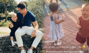 Leon biểu cảm '3 phần bất lực, 7 phần nuông chiều' nhường đồ chơi yêu thích cho chị gái Lisa