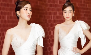 Hoa hậu Đỗ Mỹ Linh thử váy cưới, dẫn bố đi may vest chuẩn bị cho ngày trọng đại?