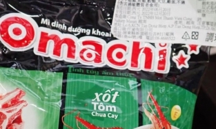 1.440kg mì Omachi hương vị tôm chua cay bị thu hồi ở nước ngoài vì chứa chất cấm?