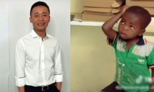 Quang Linh Vlogs mặc đồ như chú rể, biểu cảm của Lôi Con khiến dân tình không nín được cười