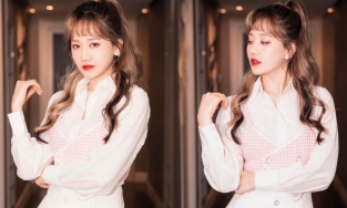 Hari Won học cách Lệ Quyên tạo dáng khoe vòng ba nhưng bị phản ứng