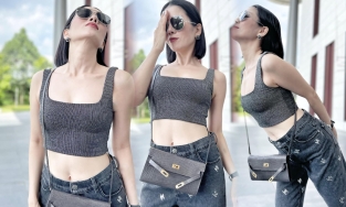 Bí mật vòng eo của Lệ Quyên ở tuổi 40+