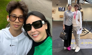 Hà Kiều Anh đưa con đi du học Anh, nhan sắc phụ huynh làm lu mờ cả ngôi trường tỷ đô