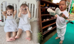 Yêu chị Lisa như Leon, 'nhận vơ' dép người khác là của chị, mếu máo khi mẹ nói điều này