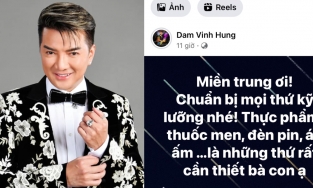 Đàm Vĩnh Hưng lo cho bà con miền Trung trước bão Noru, netizen nhắn: 'Xin đừng kêu gọi từ thiện'