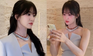 Song Hye Kyo trông như nữ sinh với mái bằng, cam thường vẫn đẹp xuất sắc