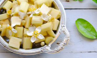 Mía ướp hoa bưởi – “tinh hoa mỹ thực” tháng Giêng hai của đất Hà thành