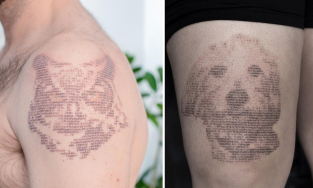 Nghệ sĩ thể hiện độ độc nhất qua những hình xăm mã code