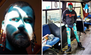 Xăm toàn thân màu xanh ngọc, chàng trai được ví như Avatar đời thực