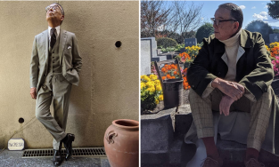 Cụ ông Nhật Bản với loạt ảnh mặc suit lịch lãm chẳng thua kém fashinista