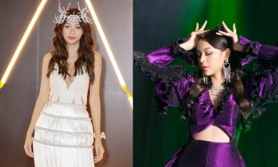 Debut bài hát 'cắm sừng', Phí Phương Anh đội sừng lên thảm đỏ WeChoice 2020