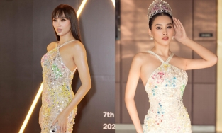 WeChoice Award 2020: Võ Hoàng Yến mặc lại váy của Tiểu Vy