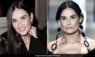 Nàng thơ Fendi - Demi Moore gây bất ngờ với khuôn mặt lạ trong show diễn 