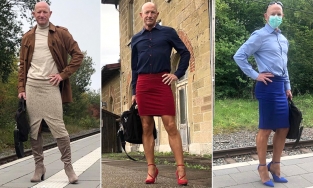 Ông ngoại 61 thích mặc váy khi ra đường