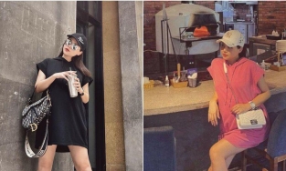 Phanh Lee khéo chọn đồ bầu giấu nhẹm chân sưng phù những tháng cuối thai kỳ