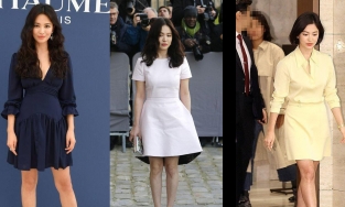 Song Hye Kyo bị trang phục yêu thích 'phản chủ', lộ nhược điểm đôi chân