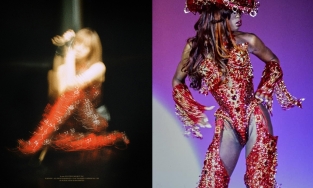 Bị YG làm mờ poster solo, fan vẫn tìm ra nét tương đồng giữa trang phục Lisa và thiết kế kinh điển của Mugler