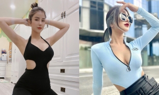 Thời trang ngày càng cắt xẻ hiểm hóc, mặc thế này ai bảo Diệp Lâm Anh có chồng đâu chứ