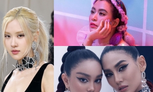 Không phải Rosé, mỹ nhân Việt'lăng xê' mốt kẻ mắt 'lửng lơ' xịn hơn nhiều