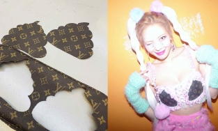 Hyuna may áo bralette từ túi Louis Vuitton 