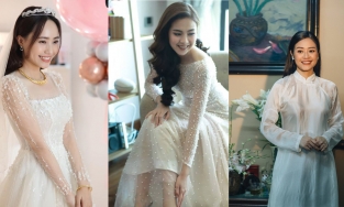 Các mỹ nhân MC, BTV đình đám của VTV xinh đẹp khi diện trang phục cưới