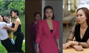 Outfit đánh ghen 'lồng lộn' trên màn ảnh VTV: Thu Quỳnh táo bạo, Liên Tít chuẩn tổng tài