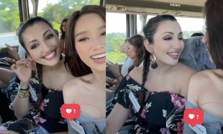 Đỗ Thị Hà tiếp tục để lộ nội y khi tham dự Miss World 2021