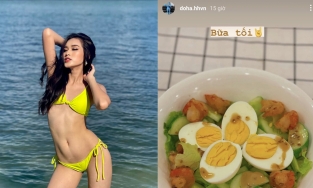 Bữa ăn giúp Đỗ Thị Hà tự tin khoe dáng với bikini siêu nhỏ trong cuộc thi Miss World 2021
