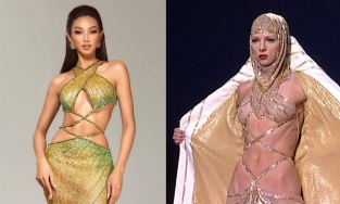 Váy đăng quang của Thùy Tiên mặc chung kết Miss Grand International bị tố đạo nhái, NTK nói gì?