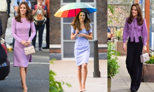 Đi trước thời đại, Kate Middleton có loạt trang phục tím sang trọng mà không hề 'sến'