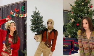 Ngắm mỹ nhân K-pop lên đồ Giáng Sinh cực yêu bên cây thông Noel