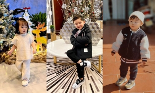 Nhóc tì Vbiz diện đồ Noel: Con gái Cường Đô La chụp với siêu xe, quý tử nhà Đan Trường chuẩn soái ca