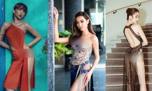 Thuỳ Tiên diện váy xẻ tà cao đến tận eo nhưng vẫn thua xa nhiều 'đàn chị' Vbiz