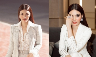 Thực hiện dự án kinh doanh quy mô lớn, Lan Khuê lên đồ chuẩn nữ tổng tài 