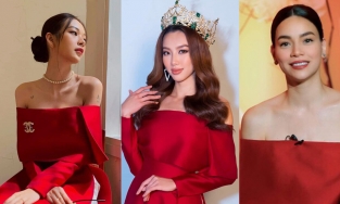 Một thiết kế áo dài được Hà Hồ đến Thuỳ Tiên mở màn cuộc chiến đụng hàng đầu năm