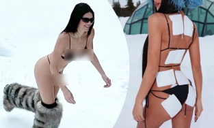 'Lật tẩy' bí thuật giúp Kendall Jenner “mặc cũng như không” vui đùa giữa trời tuyết âm độ