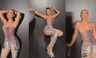 Mấy ai đủ can đảm diện quần jeans rách 'cực chiến' như Kim Kardashian?