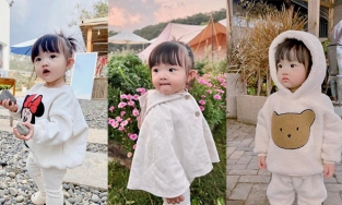 Tan chảy với tủ đồ đi chơi đáng yêu của con gái Đông Nhi và Ông Cao Thắng