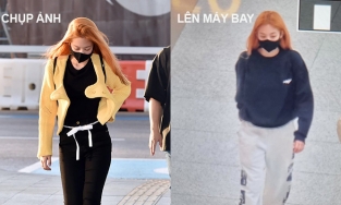'Làm Jennie' không đơn giản: Lên đồ lồng lộn đi sân bay rồi về nhà thay ngay đồ ngủ