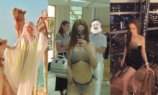 Huyền Baby gây bất ngờ khi chia sẻ về việc mặc bikini tung tăng mua sắm tại Dubai