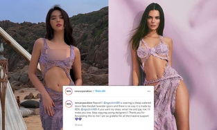 Ngọc Trinh bị NTK nước ngoài tố đạo nhái chiếc váy may riêng cho Kendall Jenner