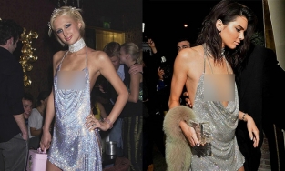 Kendall Jenner từng diện váy giống Paris Hilton nhưng chẳng bị ai tố đạo nhái
