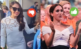 Meghan Markle mặc áo 18 triệu được khen tới tấp, mặc váy 137 triệu bị chê tơi tả