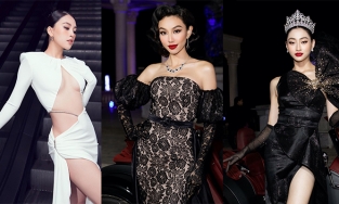 Găng tay là phụ kiện yêu thích của Thùy Tiên, Tiểu Vy và dàn mỹ nhân Việt khi diện đồ đi thảm đỏ