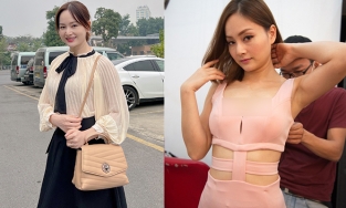 Lan Phương là trường hợp oái ăm khi ngoài đời mặc xấu nhưng lên phim lại xinh đẹp rạng ngời