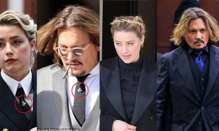 Mỉa mai làm sao, Johnny Deep cứ mặc gì thì ngày hôm sau Amber Heard sẽ 'cosplay' gần như tương tự 