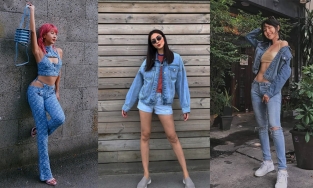 Denim-on-denim tiếp tục 'hot' trở lại trong năm 2022