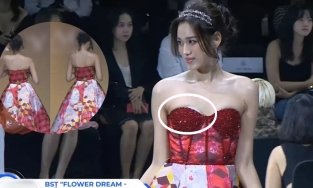 Đỗ Thị Hà không có duyên với miếng dán nội y, diện bao nhiêu lần thì bấy nhiêu lần muốn 'độn thổ'