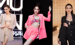 Học Đỗ Thị Hà, Thuỳ Tiên và dàn Hoa - Á hậu kết hợp nội y với blazer cho ngày hè thanh lịch 